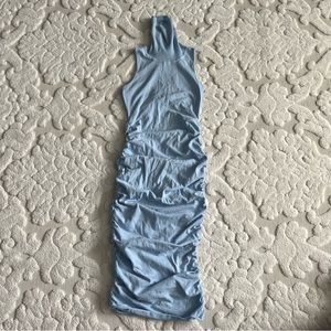 Baby blue sweater dress